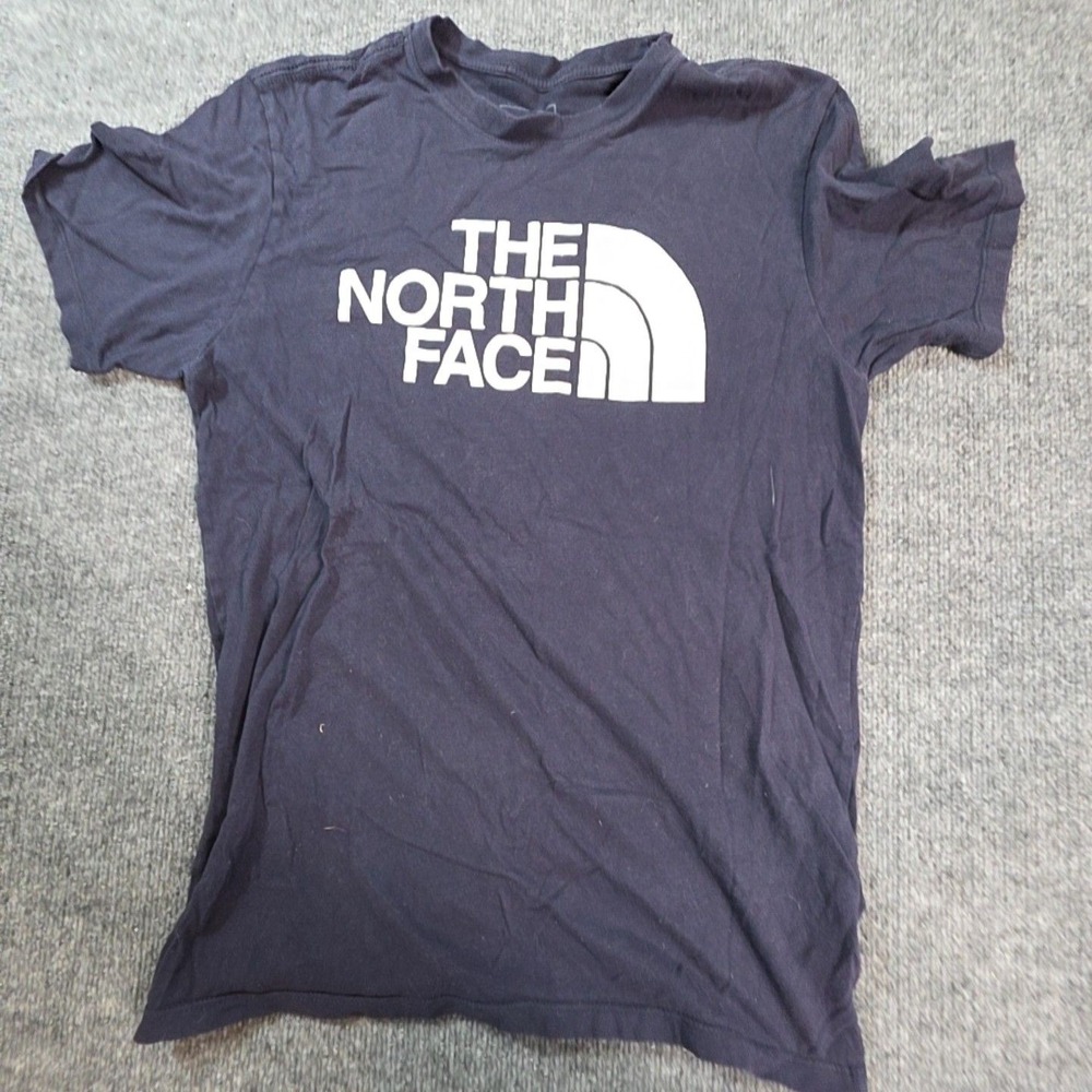 The North Face Shirt Mens Medium Blue Logo Graphic Tee T-Shirt Top Outdoor